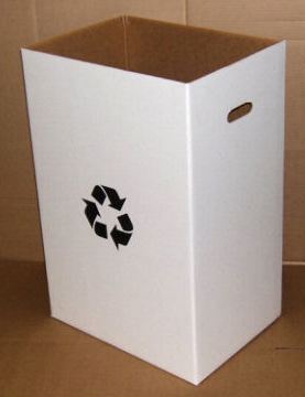 Cardboard recycling bin