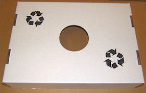 Cardboard recycling bin