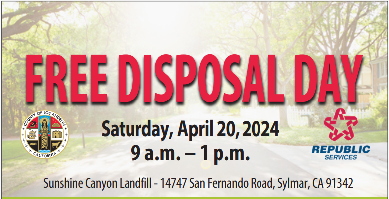 Free Disposal Day at Sunshine Canyon Landfill