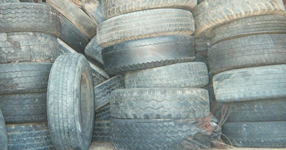 stacked tires