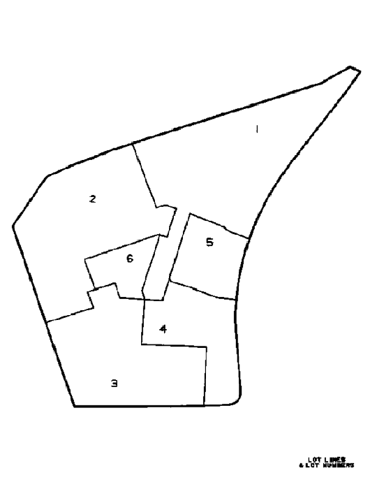 Figure 4:  Lot Lines and associated annotation.