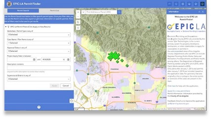 permit finder - search use GIS map.
