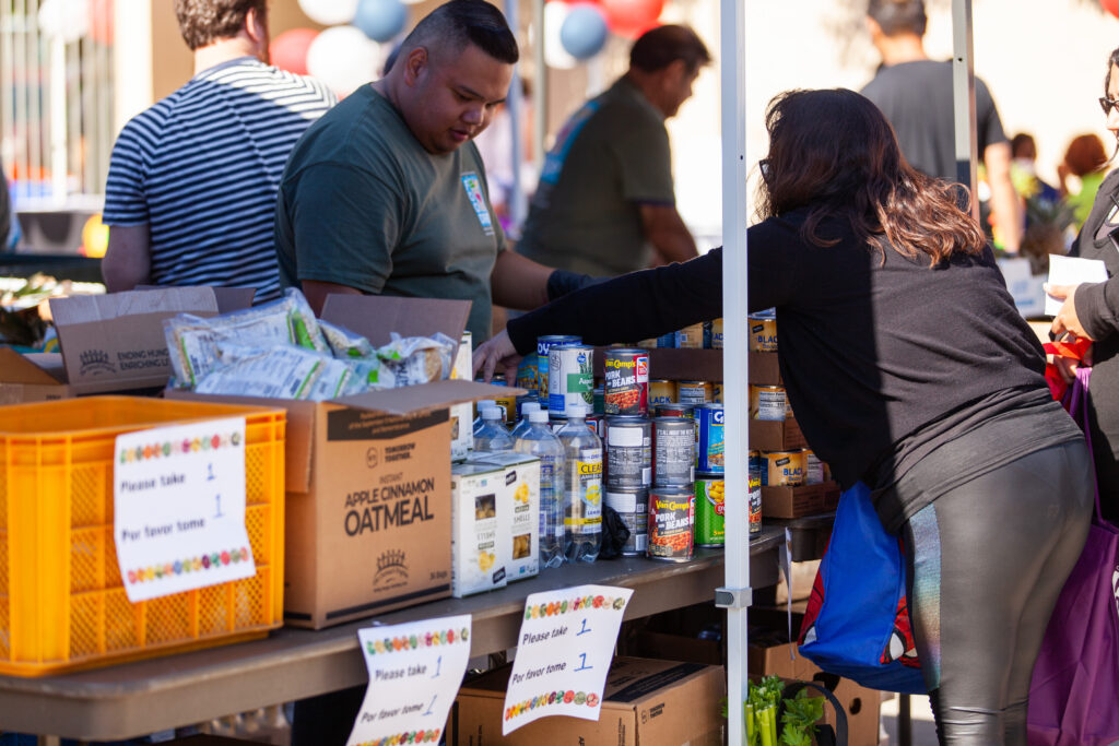 People in Basset Park in La Puente on October 4, 20219