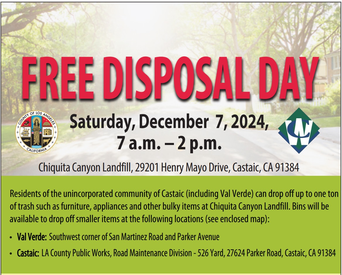 Free Disposal Day at Chiquita Canyon Landfill