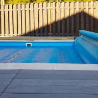 Covering the swimming pool when not in use, reduces the amount of water needed by 30-50%
